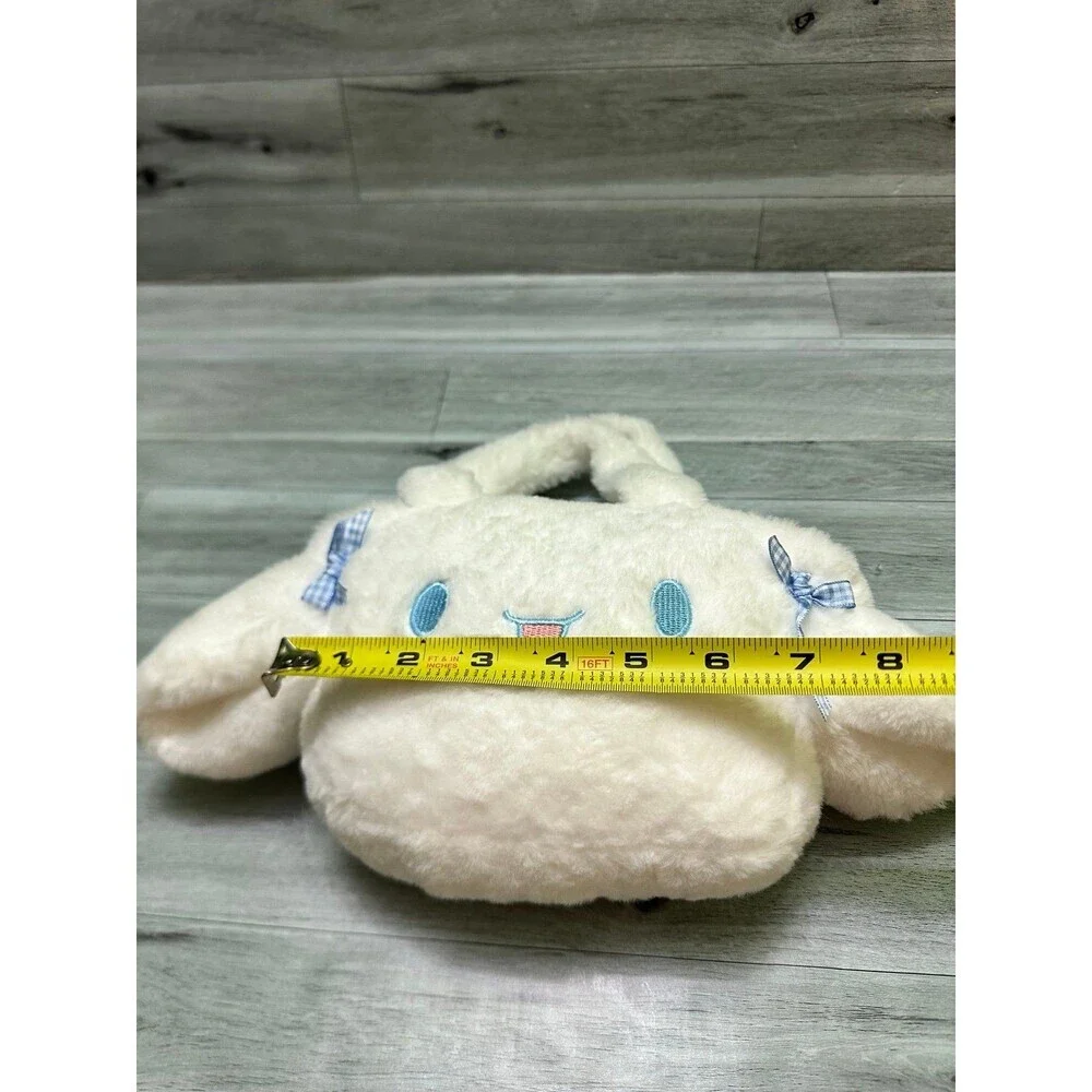 Sanrio  Cinnamonroll white  Plush Bunny Handbag with Bow Accent